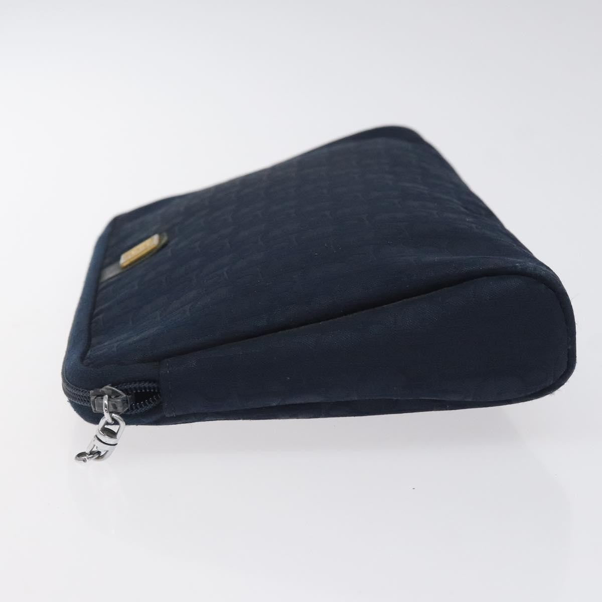 Christian Dior Vintage Trotter Pouch Diorissimo Canvas Navy Canvas Clutche & Pouche Bag ()