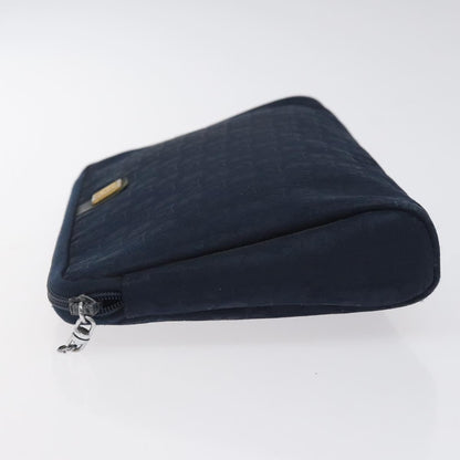 Christian Dior Vintage Trotter Pouch Diorissimo Canvas Navy Canvas Clutche & Pouche Bag ()