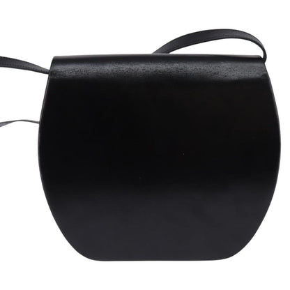 Christian Dior Vintage Cd Logo Shoulder Bag Leather Black Leather Shoulder Bag Bag ()