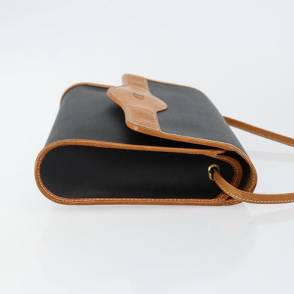 Christian Dior Vintage Cd Logo Shoulder Bag Leather Black Leather Shoulder Bag Bag ()