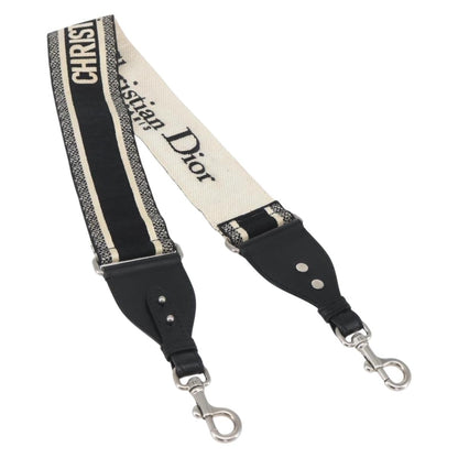 Christian Dior Logo Shoulder Strap Embroidered Canvas Navy Canvas Straps Accessory ()