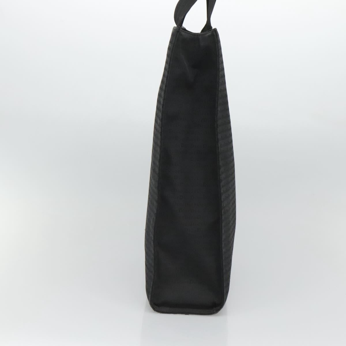 Christian Dior Vintage Tote Canvas Black Canvas Tote Bag Bag ()