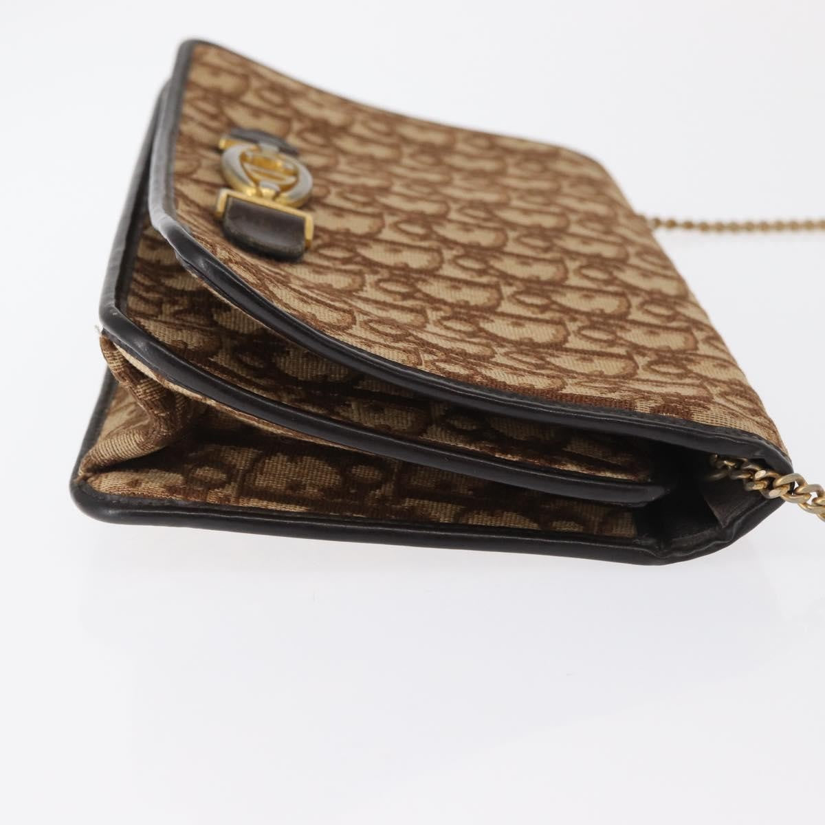 Christian Dior Vintage Trotter Shoulder Bag Canvas Beige Canvas Shoulder Bag Bag ()
