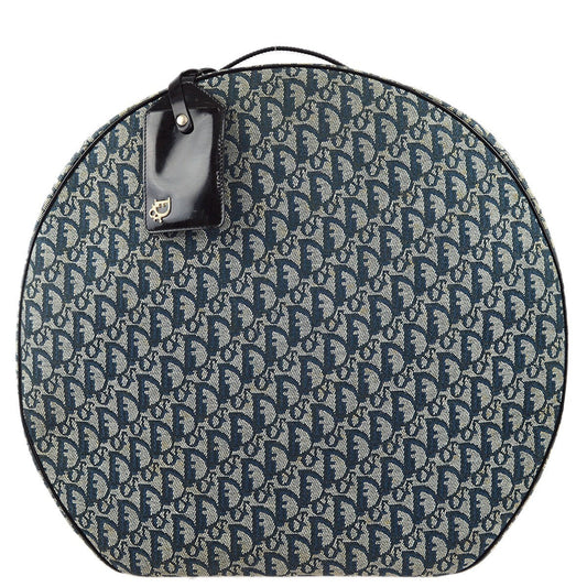 Christian Dior Vintage Trotter Handbag Canvas Navy Canvas Handbag ()