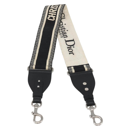 Christian Dior Logo Shoulder Strap Embroidered Canvas Navy Canvas Straps Accessory ()