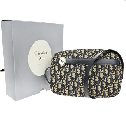 Christian Dior Vintage Trotter Shoulder Bag Canvas Blue Canvas Shoulder Bag Bag ()