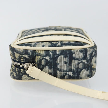 Christian Dior Vintage Trotter Pouch Diorissimo Canvas Navy Pvc Clutche & Pouche Bag ()