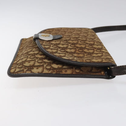Christian Dior Vintage Trotter Shoulder Bag Canvas Brown Canvas Bag ()