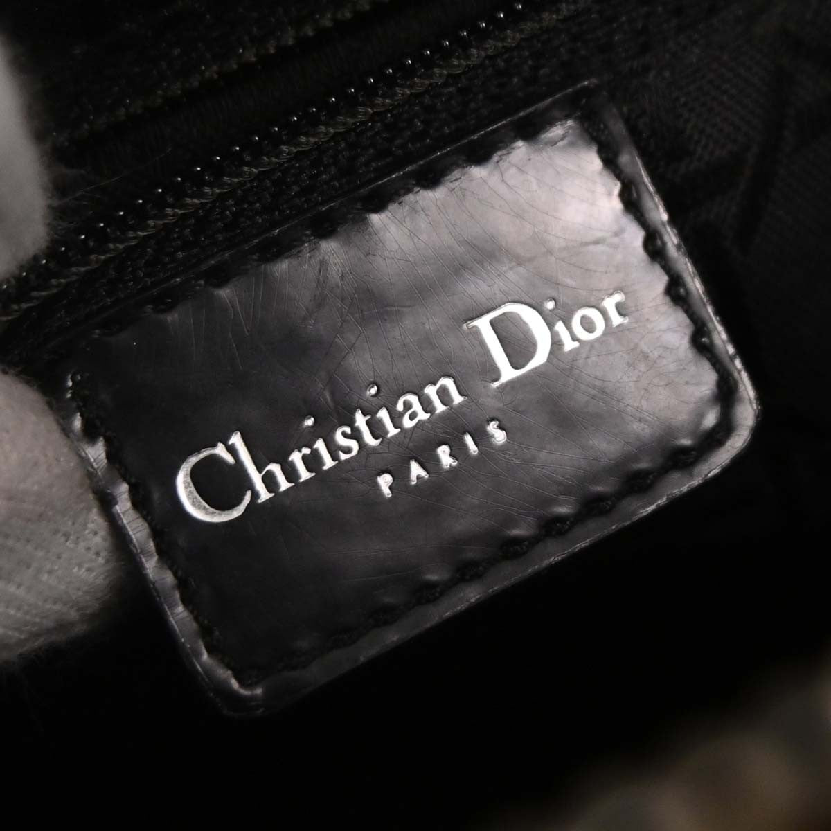Christian Dior Vintage Lady Dior Bag Printed Canvas Multicolour Canvas Tote Bag Bag ()