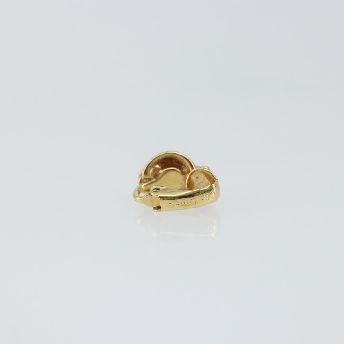 Christian Dior Vintage Clip-On Earrings Metal Gold Gold_Plated Earrings Jewelry ()