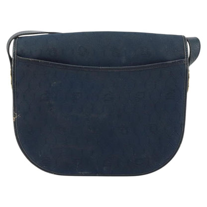 Christian Dior Vintage Honeycomb Shoulder Bag Canvas Navy Canvas Shoulder Bag Bag ()