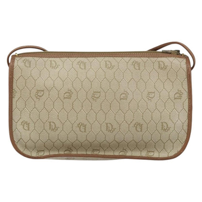 Christian Dior Vintage Honeycomb Shoulder Bag Canvas Beige Canvas Shoulder Bag Bag ()