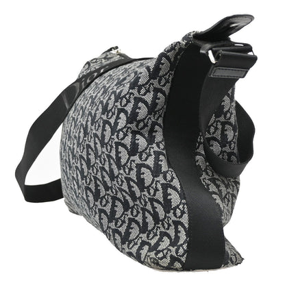Christian Dior Vintage Trotter Messenger Bag Diorissimo Canvas Black Canvas Shoulder Bag Bag ()