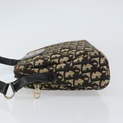Christian Dior Vintage Cd Trotter Shoulder Bag Canvas Black Canvas Shoulder Bag Bag ()