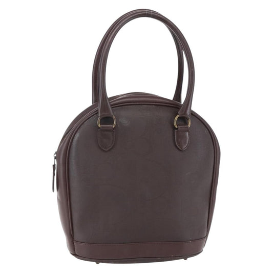 Christian Dior Vintage Trotter Handbag Canvas Brown Pvc Handbag ()