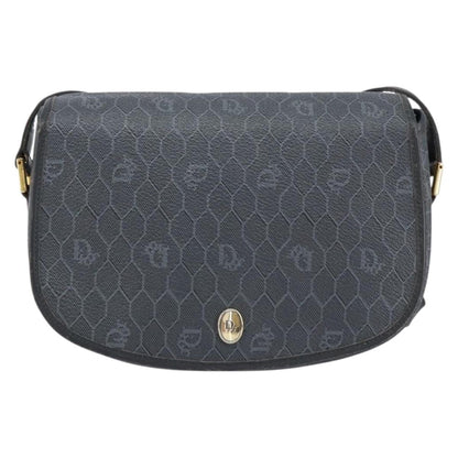 Christian Dior Vintage Honeycomb Shoulder Bag Canvas Black Canvas Shoulder Bag Bag ()