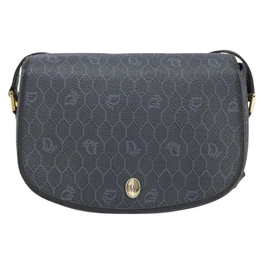 Christian Dior Vintage Honeycomb Shoulder Bag Canvas Black Canvas Shoulder Bag Bag ()