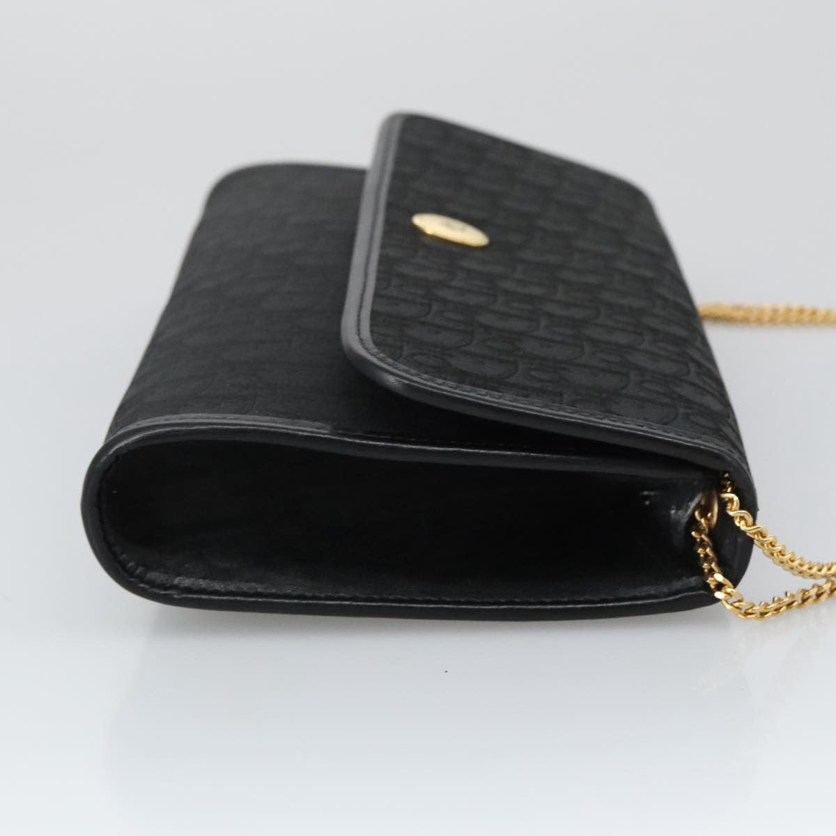 Christian Dior Vintage Trotter Crossbody Bag Canvas Black Canvas Shoulder Bag Bag ()