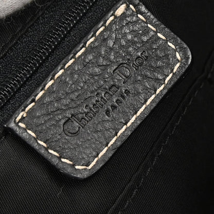 Christian Dior Vintage Handbag Leather Black Leather Handbag ()