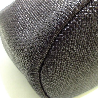 Deauville Raffia Bucket Bag Black