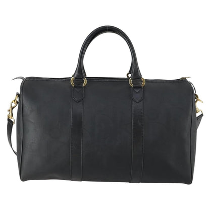 Christian Dior Vintage Trotter Boston Bag Canvas Black Canvas Travel Bag Bag ()