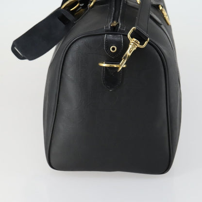 Christian Dior Vintage Trotter Boston Bag Canvas Black Canvas Travel Bag Bag ()