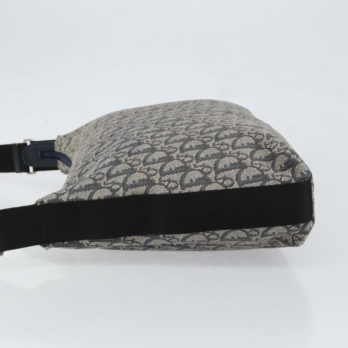 Christian Dior Vintage Trotter Shoulder Bag Canvas Navy Canvas Shoulder Bag Bag ()