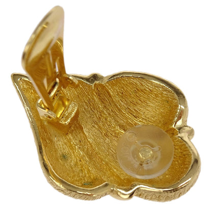 Christian Dior Vintage Clip-On Earrings Metal Gold Gold_Plated Earrings Jewelry ()
