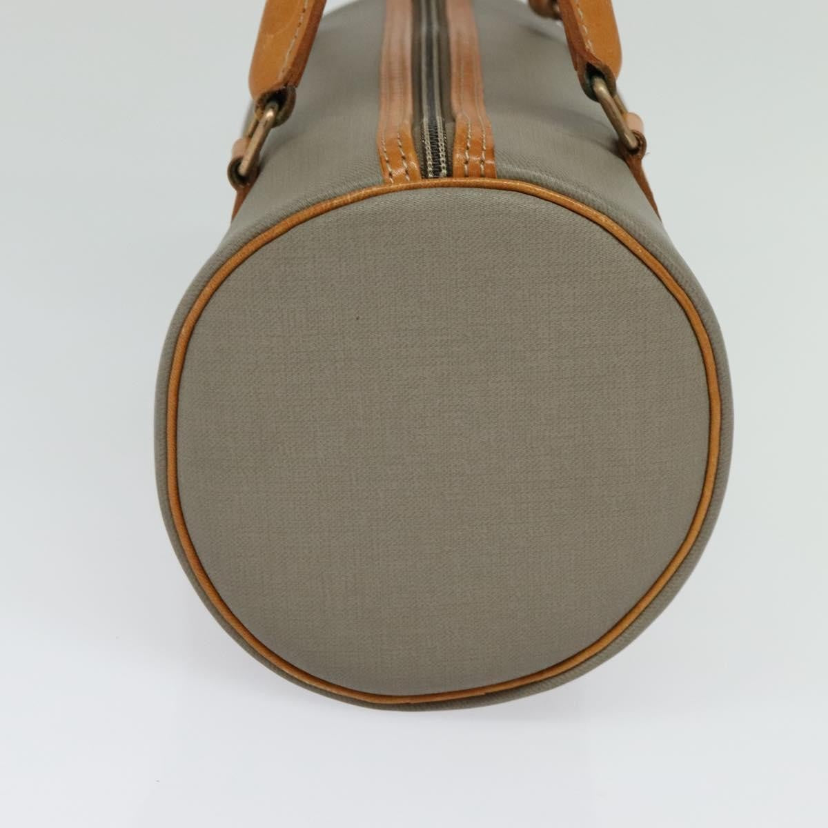 Christian Dior Vintage Cd Handbag Canvas Gray Canvas Handbag ()