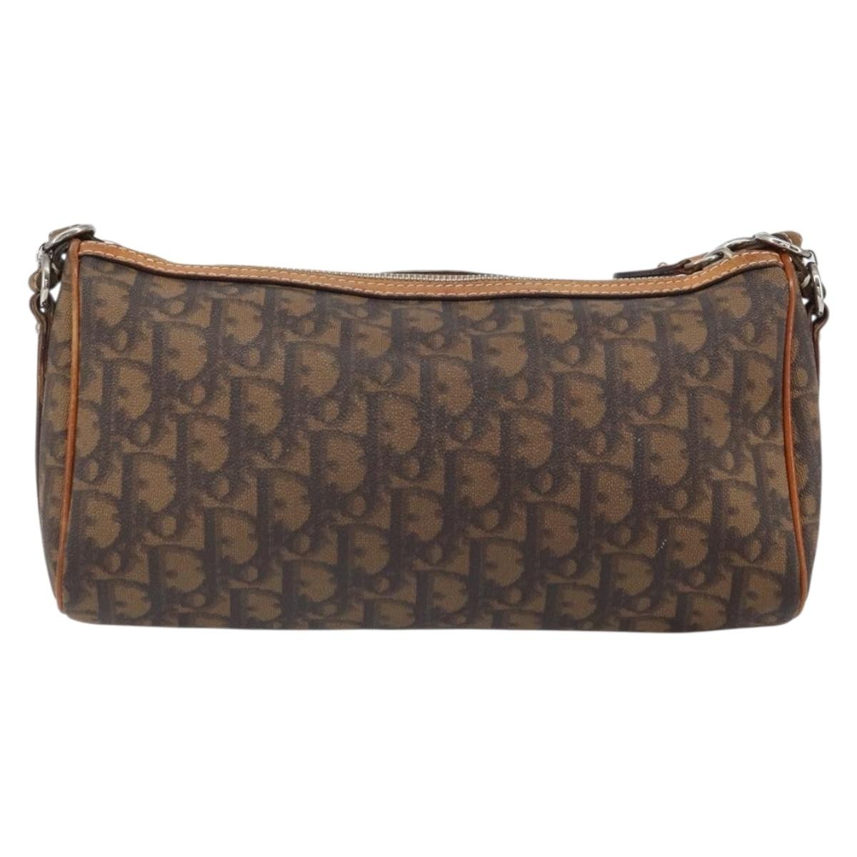 Christian Dior Trotter Shoulder Bag Canvas Brown Pvc Shoulder Bag Bag ()