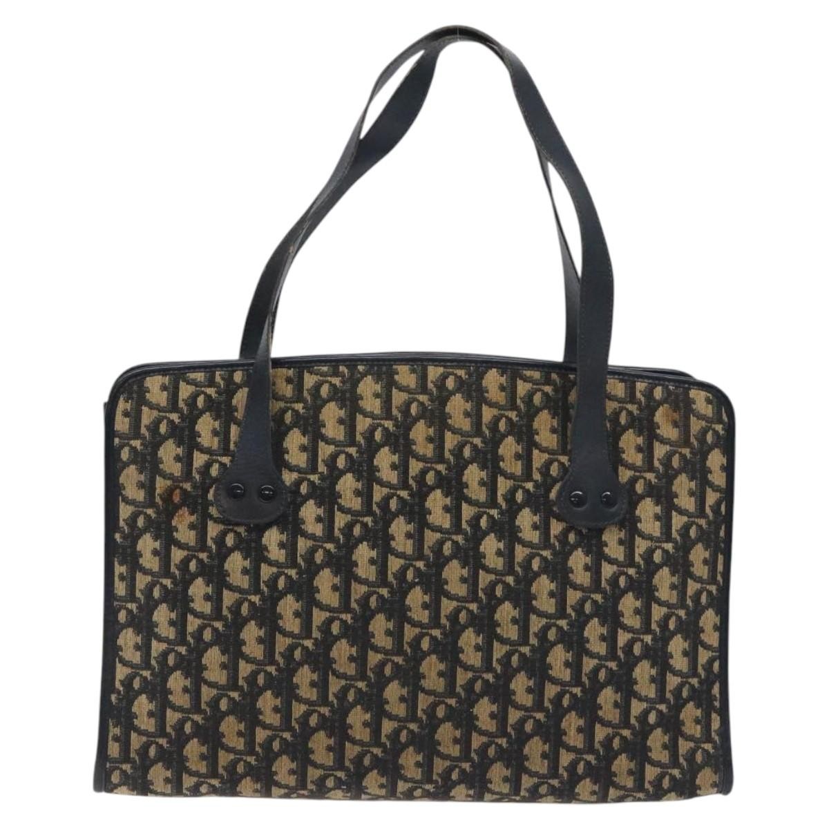 Christian Dior Trotter Shoulder Bag Canvas Navy Canvas Shoulder Bag Bag ()