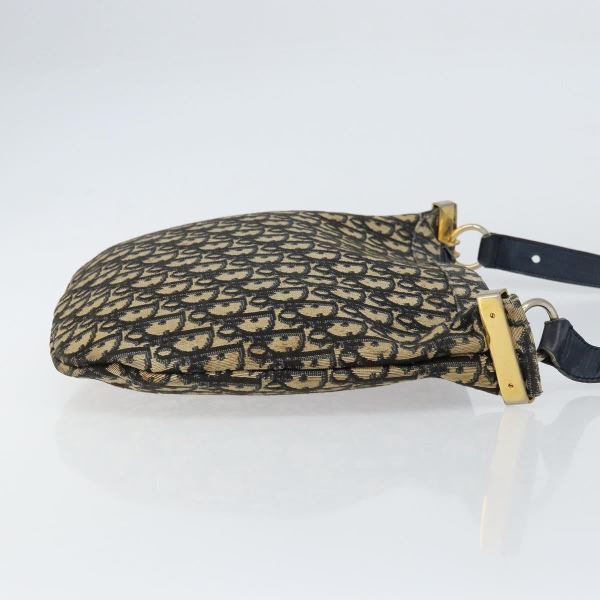 Christian Dior Vintage Trotter Shoulder Bag Canvas Navy Canvas Shoulder Bag Bag ()