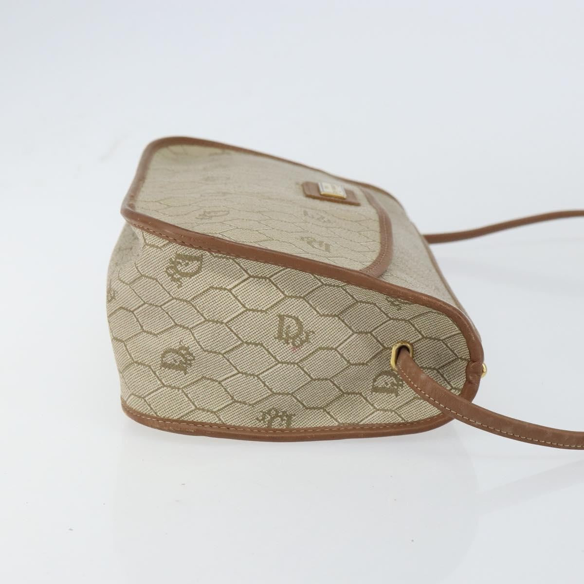 Christian Dior Vintage Honeycomb Shoulder Bag Canvas Beige Canvas Shoulder Bag Bag ()