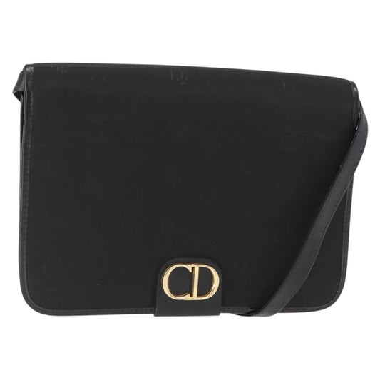 Christian Dior Vintage Shoulder Bag Nylon Black Nylon Shoulder Bag Bag ()