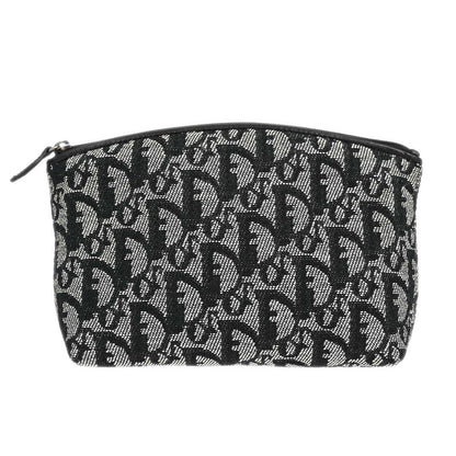 Christian Dior Vintage Trotter Pouch Diorissimo Canvas Gray Canvas Clutche & Pouche Bag ()
