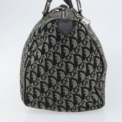 Christian Dior Vintage Trotter Boston Bag Canvas Black Canvas Travel Bag Bag ()
