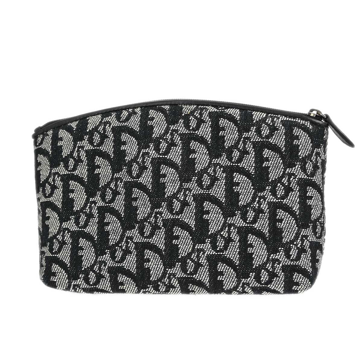 Christian Dior Vintage Trotter Pouch Diorissimo Canvas Gray Canvas Clutche & Pouche Bag ()