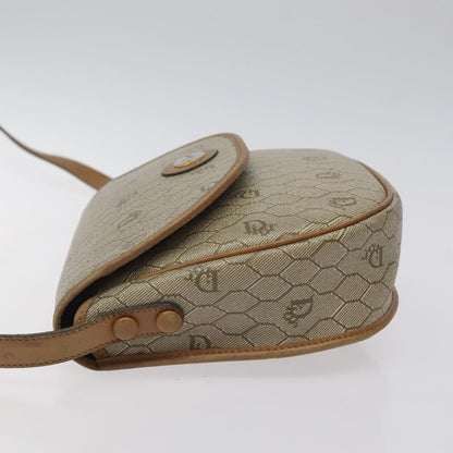 Christian Dior Vintage Honeycomb Flap Crossbody Bag Coated Canvas Beige Canvas Bag ()