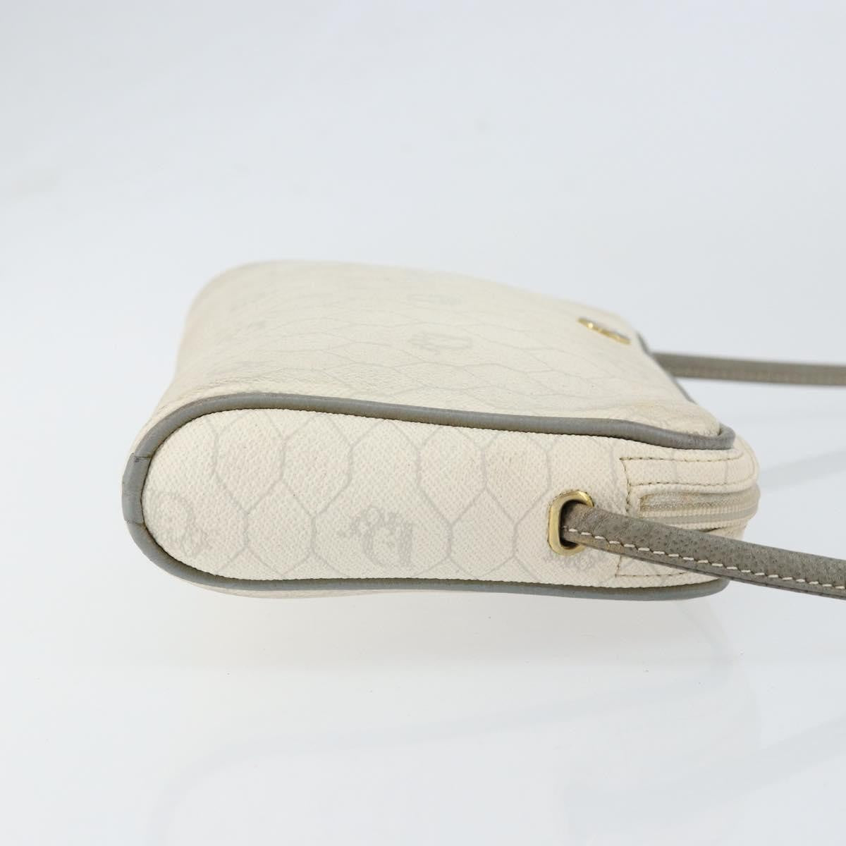 Christian Dior Vintage Honeycomb Shoulder Bag Canvas White Canvas Shoulder Bag Bag ()