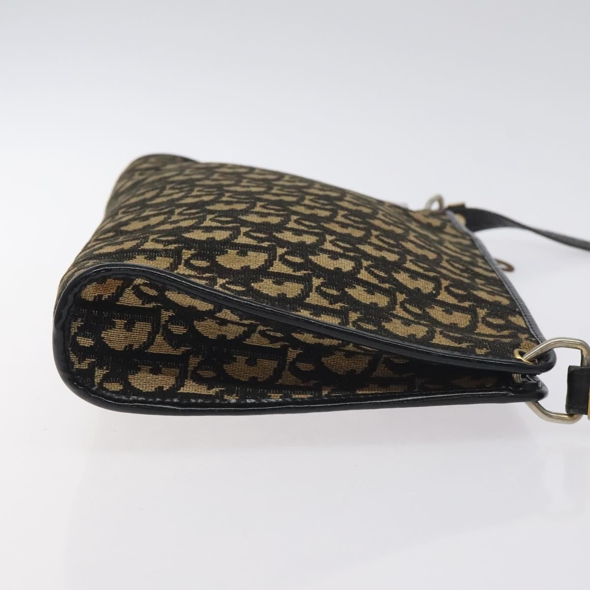 Christian Dior Vintage Trotter Shoulder Bag Canvas Navy Canvas Shoulder Bag Bag ()