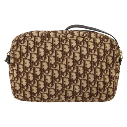 Christian Dior Vintage Trotter Crossbody Bag Diorissimo Coated Canvas Brown Canvas Shoulder Bag Bag ()