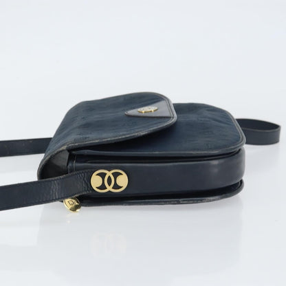 Christian Dior Vintage Honeycomb Shoulder Bag Canvas Navy Canvas Shoulder Bag Bag ()