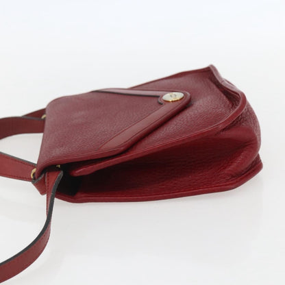 Christian Dior Vintage Handbag Leather Red Leather Handbag ()