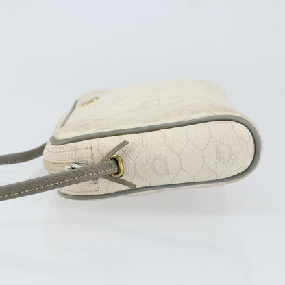 Christian Dior Vintage Honeycomb Shoulder Bag Canvas White Canvas Shoulder Bag Bag ()