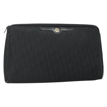 Christian Dior Trotter Pouch Diorissimo Canvas Black Canvas Clutche & Pouche Bag ()