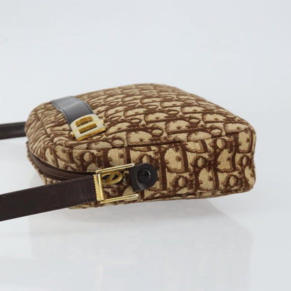 Christian Dior Vintage Trotter Crossbody Bag Diorissimo Coated Canvas Brown Canvas Shoulder Bag Bag ()