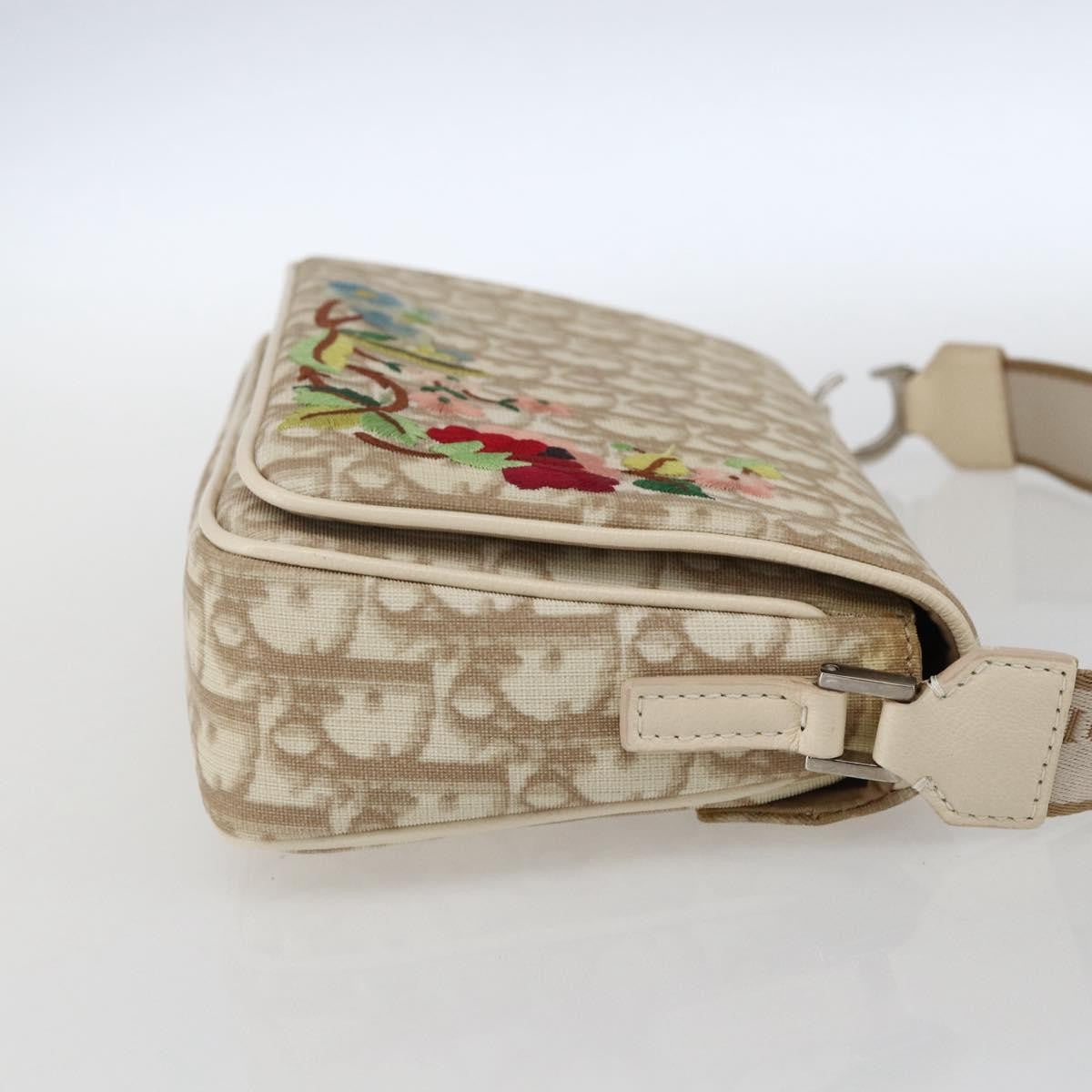 Christian Dior Trotter Shoulder Bag Canvas Beige Canvas Shoulder Bag Bag ()