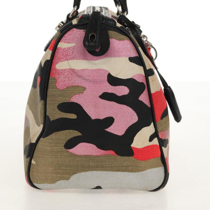 Christian Dior Polochon Satchel Limited Edition Anselm Reyle Camouflage Canvas Multicolour Canvas Travel Bag Bag ()