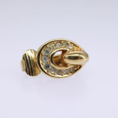 Christian Dior Vintage Clip-On Earrings Metal Gold Metal Earrings Jewelry ()