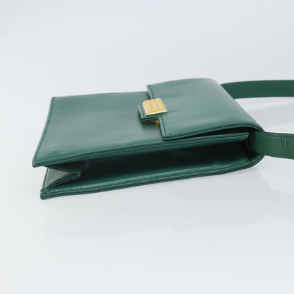 Christian Dior Vintage Shoulder Bag Leather Green Leather Shoulder Bag Bag ()